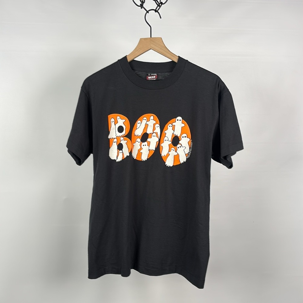 1991 Boo! Halloween Short Sleeve T-Shirt - Large - Vintage - Michigan Artist - Picture 5 of 8